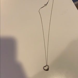 Tiffany & Co. open heart necklace